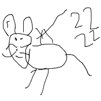 sleeping cat drawing by tntgamer766 in Artbitrator