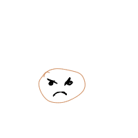 angry face drawing by eekler in Artbitrator