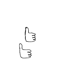 thumbs up drawing by eekler in Artbitrator