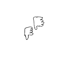 thumbs down drawing by eekler in Artbitrator