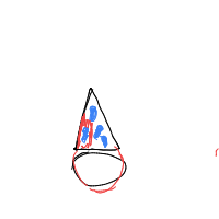 party hat drawing by eekler in Artbitrator