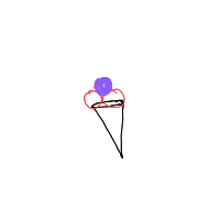 ice cream cone drawing by eekler in Artbitrator