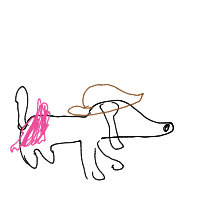 dog in costume drawing by eekler in Artbitrator
