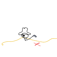 pirate finding treasure drawing by eekler in Artbitrator