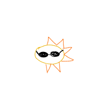sun wearing sunglasses drawing by eekler in Artbitrator