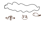 raining cats and dogs drawing by eekler in Artbitrator