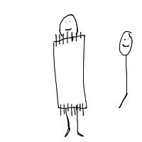 hiding under blanket drawing by vanty03 in Artbitrator
