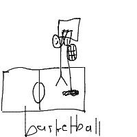 basketball dunk drawing by vanty03 in Artbitrator