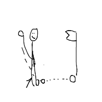 golf swing drawing by vanty03 in Artbitrator