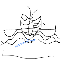 butterfly swim drawing by vanty03 in Artbitrator