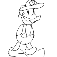 mario drawing by idkwhattonamemyselfi in Artbitrator