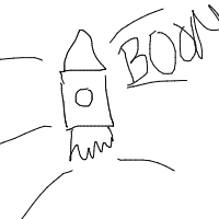 rocket ship drawing by guest-z9cq02x7b in Artbitrator