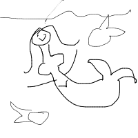 mermaid at aquarium drawing by guest-z9cq02x7b in Artbitrator