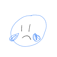 sad face drawing by vieartzz in Artbitrator