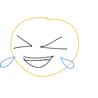 laughing drawing by vieartzz in Artbitrator