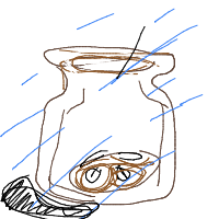 last cookie in jar drawing by vieartzz in Artbitrator