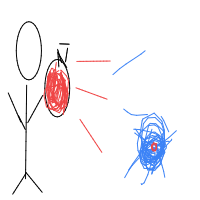 throwing water balloon drawing by zaynah in Artbitrator