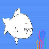 great white shark drawing by zaynah in Artbitrator