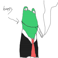 happy frog drawing by big_bosh86 in Artbitrator