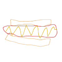 hot dog drawing by seifheakal in Artbitrator
