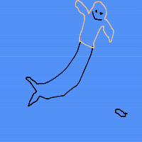 mermaid at aquarium drawing by seifheakal in Artbitrator