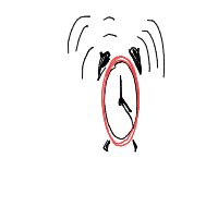 alarm clock ringing drawing by nicoooni16 in Artbitrator