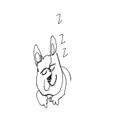 sleepy dog drawing by nicoooni16 in Artbitrator