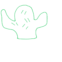 dancing cactus drawing by the_onepixie in Artbitrator
