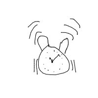 alarm clock ringing drawing by tonytony in Artbitrator