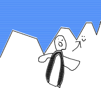 excited penguin drawing by funneeguy in Artbitrator
