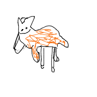 sneaky fox drawing by funneeguy in Artbitrator