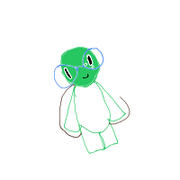 turtle with glasses drawing by artstruggles in Artbitrator