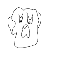grumpy dog drawing by gajju in Artbitrator