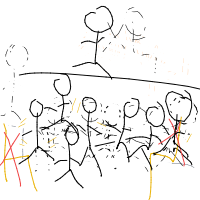 standing ovation drawing by kimkim in Artbitrator