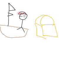 pirate finding treasure drawing by kimkim in Artbitrator