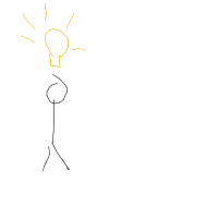 light bulb moment drawing by kimkim in Artbitrator