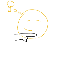 thinking face drawing by kimkim in Artbitrator