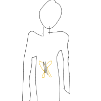 butterflies in stomach drawing by kimkim in Artbitrator