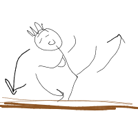 person falling over drawing by kimkim in Artbitrator