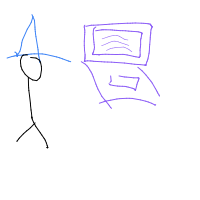 wizard tech support drawing by kimkim in Artbitrator