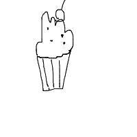 cupcake with cherry drawing by thevinya in Artbitrator