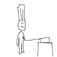 chef cooking drawing by thevinya in Artbitrator