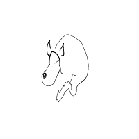 sleepy dog drawing by srrm in Artbitrator