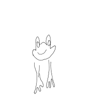 happy frog drawing by srrm in Artbitrator
