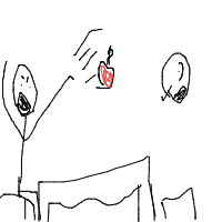 throwing food drawing by emmag139 in Artbitrator