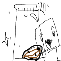 last cookie in jar drawing by emmag139 in Artbitrator