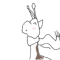 giraffe with scarf drawing by emmag139 in Artbitrator