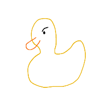 angry duck drawing by manicman in Artbitrator