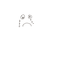 sad face drawing by vedi in Artbitrator