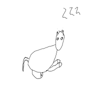 sleepy dog drawing by genn-ka in Artbitrator